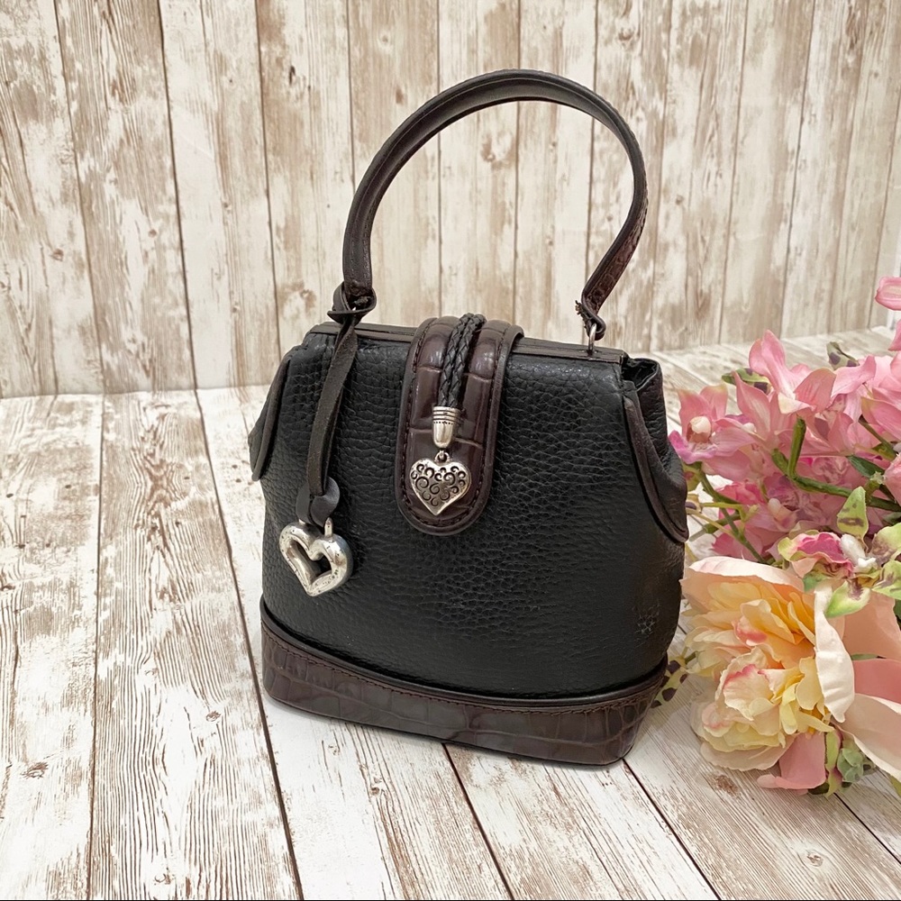 Rare Vintage Brighton Mini Leather Clutch Handbag
